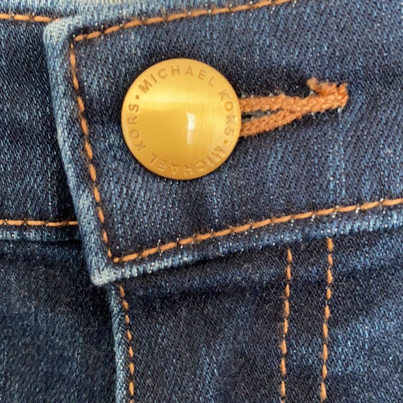 Michael Kors Selma Flare Leg Dark Denim Jeans Size 6 - Picture 8 of 9